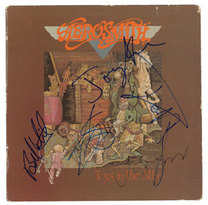 Lot #4541  Aerosmith Signed Album