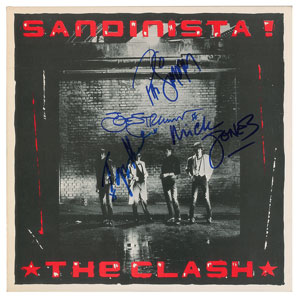Lot #4650 The Clash Signed Album