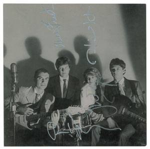 Lot #4631  Talking Heads Signed Album Insert - Image 1