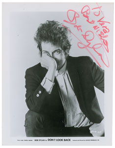 Lot #4079 Bob Dylan Signed Photograph