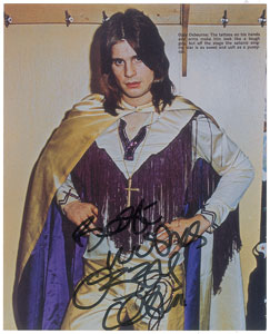Lot #4607 Ozzy Osbourne Signed Photograph