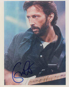 Lot #4566 Eric Clapton Signed Photograph
