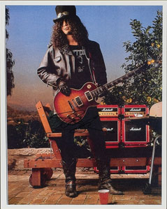 Lot #4687  Guns N' Roses: Slash Signed Photograph