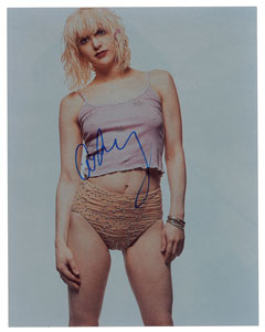 Lot #4747 Courtney Love Signed Photograph - Image 1