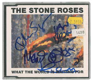 Lot #4762 The Stone Roses Signed CD - Image 1