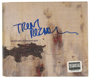 Lot #4757 Trent Reznor Signed CDs and Insert - Image 2