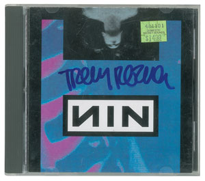 Lot #4757 Trent Reznor Signed CDs and Insert - Image 3