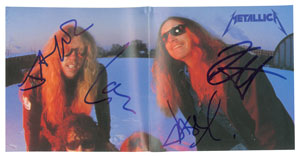 Lot #4695  Metallica Signed CD - Image 2
