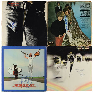 Lot #4109  Rolling Stones Group of (4) Signed Albums - Image 1