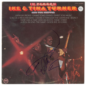 Lot #4633 Ike and Tina Turner Signed Album - Image 1