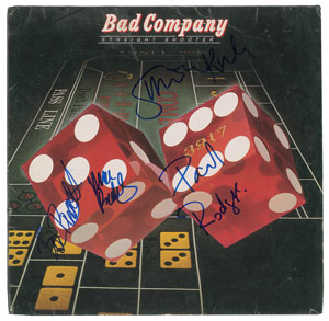 Lot #4548  Bad Company Signed Album - Image 1