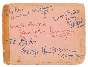 Lot #4019  Beatles Signatures