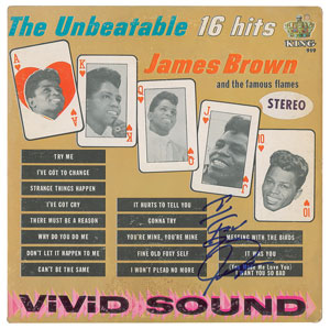 Lot #4429 James Brown Signed Album