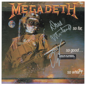 Lot #4692  Megadeth: Dave Mustaine Signed Albums - Image 3