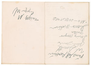 Lot #4227 Muddy Waters Signed Menu - Image 1