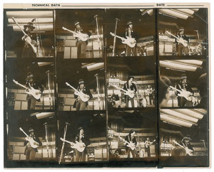 Lot #4082 Jimi Hendrix Experience 1969 Albert Hall Contact Sheets - Image 1