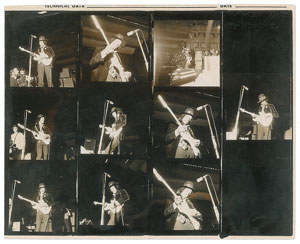 Lot #4082 Jimi Hendrix Experience 1969 Albert Hall Contact Sheets - Image 2