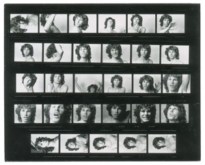 Lot #4122 The Doors 1967 Jim Brodsky Contact Sheet