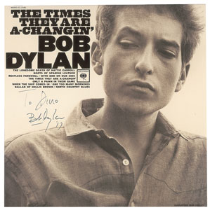 Lot #4078 Bob Dylan Signed Album