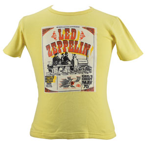 Lot #4145  Led Zeppelin 1975 Earl's Court T-shirt