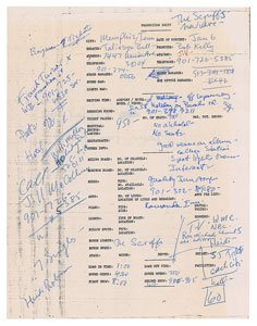 Lot #4655 The Sex Pistols 1978 Concert Production Sheet - Image 1