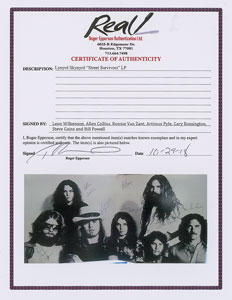 Lot #4511  Lynyrd Skynyrd Signed Album - Image 2