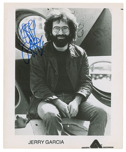 Lot #4132 Jerry Garcia Signed Photograph