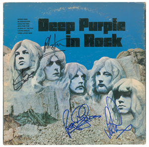 Lot #4575  Deep Purple Signed Album