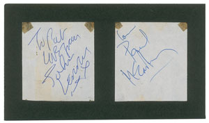 Lot #4033 John Lennon and Paul McCartney Signatures