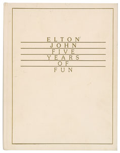 Lot #4507 Elton John and Bernie Taupin Signed Book - Image 2