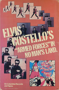 Lot #4570 Elvis Costello and the Attractions 1979 Standee - Image 1