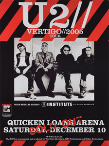 Lot #4705  U2 2005 Vertigo Tour Poster - Image 1