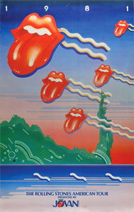 Lot #4104  Rolling Stones 1981 American Tour Poster - Image 1