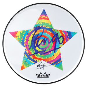 Lot #4046 Ringo Starr Signed Drumhead - Image 1