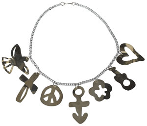 Lot #4734  Prince Silver-Tone Waist Chain Charm Belt - Image 1