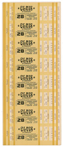 Lot #4065 Elvis Presley 1977 Savannah Civic Center Ticket Sheet - Image 1