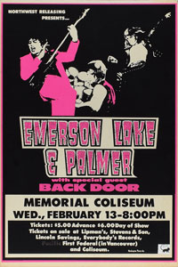 Lot #4361  Emerson, Lake & Palmer 1974 Portland Concert Poster - Image 1