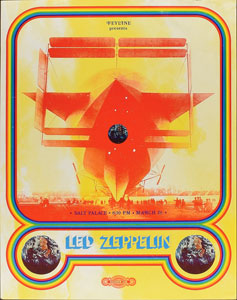 Lot #4143  Led Zeppelin 1970 Salt Palace Poster