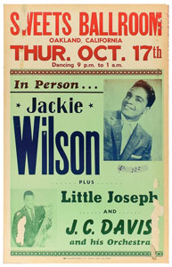 Lot #4386 Jackie Wilson Sweets Ballroom Poster - Image 1