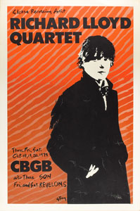 Lot #4370 Richard Lloyd Quartet 1979 CBGB Poster - Image 1