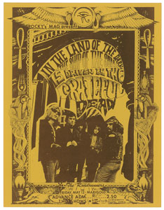 Lot #4133  Grateful Dead 1967 Fresno Handbill