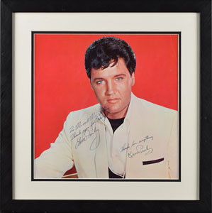 Lot #4070 Elvis Presley Signed Photograph
