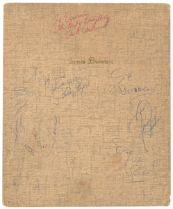 Lot #4430 James Brown Signed Folio - Image 1