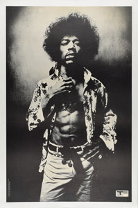 Lot #4083 Jimi Hendrix 1967 Track Records Promotional Poster - Image 1