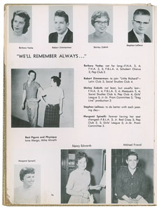 Lot #4081 Bob Dylan Signed Yearbook - Image 2