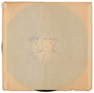 Lot #4193 Johnny Cash Signed Album Sleeve - Image 1