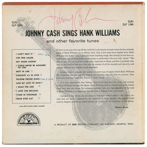 Lot #4188 Johnny Cash Group of (4) Signed Sun