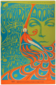 Lot #4120 The Doors and the Yardbirds 1967 Fillmore Poster (BG-75) - Image 1