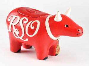 Lot #4618  RSO Red Bull Cookie Jar - Image 1
