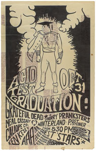 Lot #4136  Grateful Dead Test Run Poster for Halloween 'Acid Test' Concert - Image 1